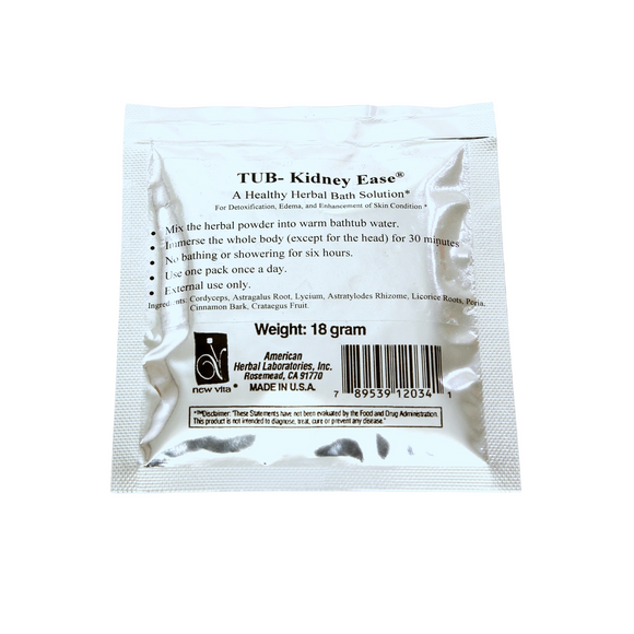 Tub - Kidney Ease-Natural herbal bath solution-newvita